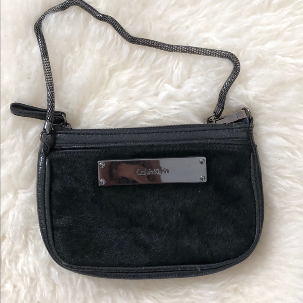 Calvin Klein small black shoulder purse
